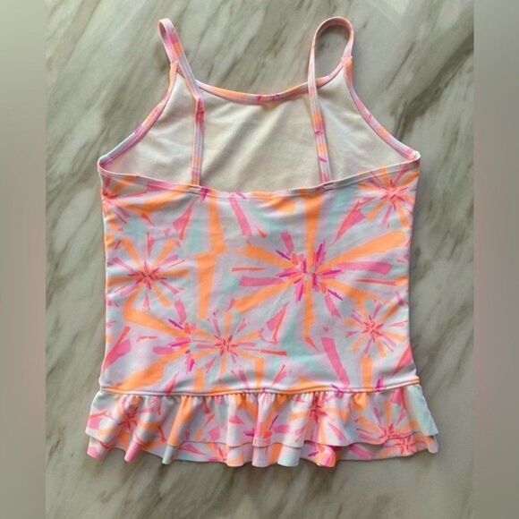 OshKosh B’gosh Tankini Summer Pink / Orange Adorable Swirl Print- Girls Size 12 - Picture 6 of 12